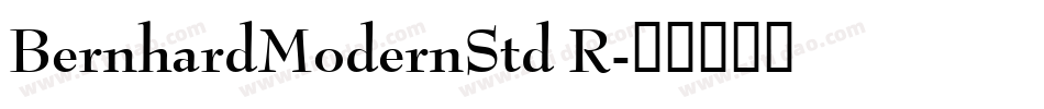 BernhardModernStd R字体转换